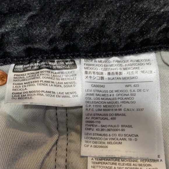 Levi’s 501 Button Fly Faded Black Jeans 38/30 - Picture 11 of 12